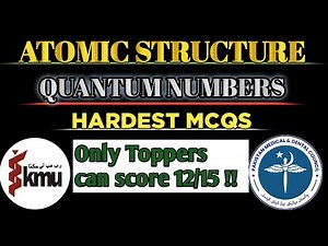 Quantum Numbers MCQs |Atomic Structure | Class 11th Chemistry | #mdcat2025 #neet
