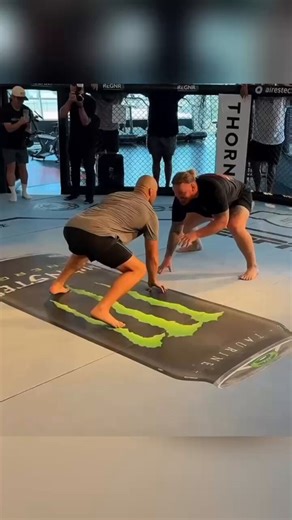 Sean Strickland goes head to head with an NFL player.
