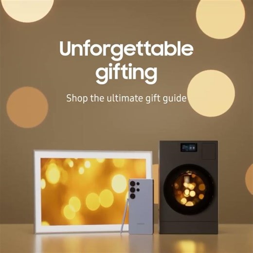 Gift the unforgettable this holiday season with Samsung.com