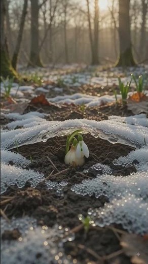 Snowdrop Flower Growth Journey | From Bulb to Bloom in Stunning 4K | #flowers #garden