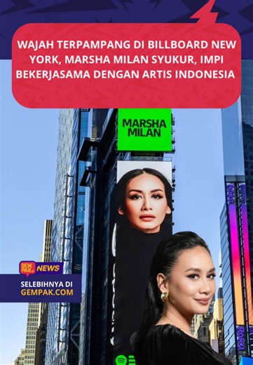 Tahniah Marsha! Billboard Pertama di Jakarta