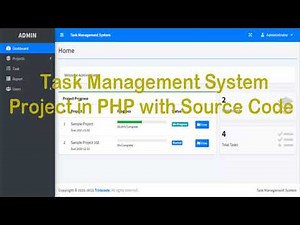 Task Management System Project in PHP with Source Code | Free download Source code