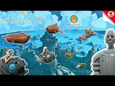 2001 McDonald's Disney Atlantis The Lost Empire Happy Meal Asia Toys Set 1-8 Complete