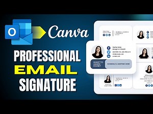 How To Create Professional Email Signature For Outlook Using Canva