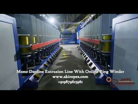 Mono Danline Extrusion Line with Online Ring Winder & Rope Making Machine