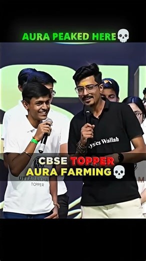 Cbse Topper Aura Farming💀 #viral #shorts #topper #cbse #aura #result #fyp #sunilsir #cbseboard