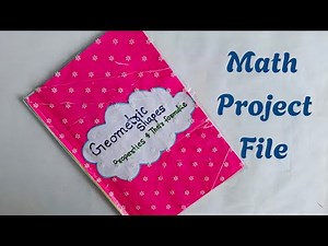 Geometrical shapes Math Project File | Math project for class 6,7 |Math tlm| Shapes Math Activity |