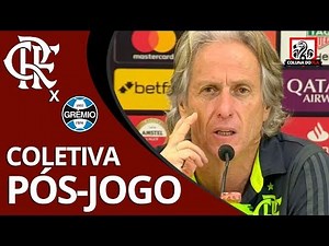 COLETIVA JORGE JESUS - FLAMENGO 5X0 GRÊMIO - SEMIFINAL LIBERTADORES 2019