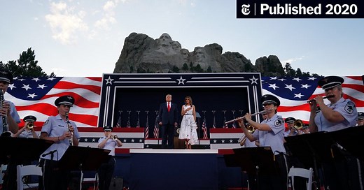 Trump Uses Mount Rushmore Speech to Deliver Divisive Culture War Message