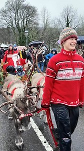 52K views · 5.7K reactions | Reindeer pulling Santa on his sleigh as...