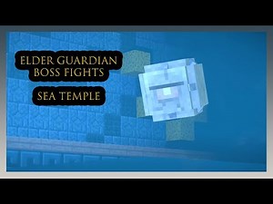 Minecraft SEA TEMPLE Boss Fight – Defeat the Elder Guardian!
