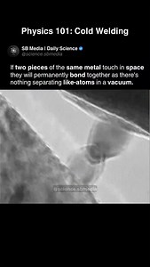 187K views · 35K reactions | In the vacuum of space, if two pieces of...