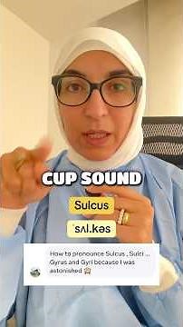 How to pronounce sulcus, sulci, gyrus, gyri 🫠