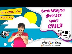 EASY Way to Distract your baby. This Little Cow Finger Play