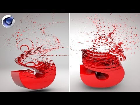 Cinema 4D Tutorial: PolyFX Animated Text Destruction (Beginner)