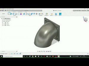 ANGLED PIPE FLANGE TUTORIAL USING FUSION360