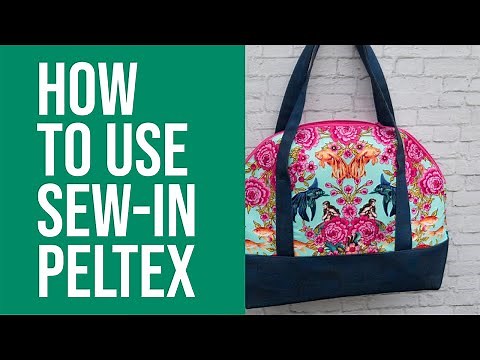 How to Use Sew-In Peltex for Bag-Making