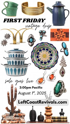 So many special vintage treasures coming to the online shop tomorrow!! ✨ Who’s ready!?! 🙋🏻‍♀️ | Laura Caldwell - Left Coast Revivals