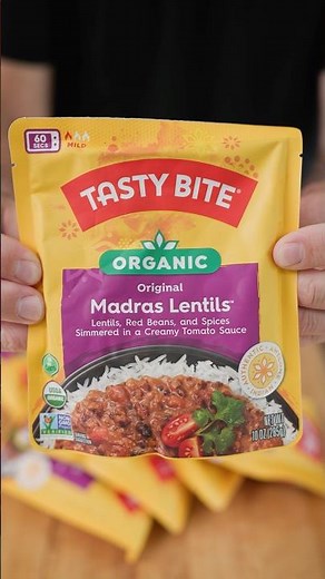 Trying Tasty Bite Organic Madras Lentils from Costco #costco #foodreview #indianfood #costcofinds