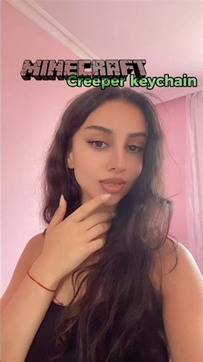 Minecraft creeper keychain #diy #creeper