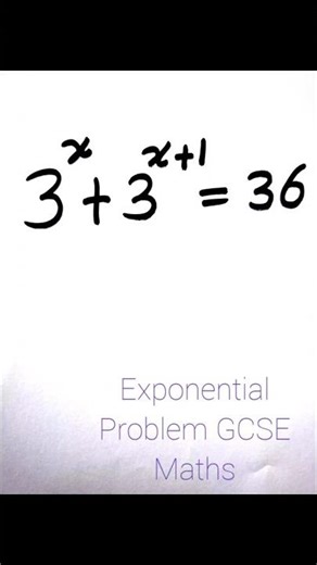 How to solve Exponential Maths Problem, gcse maths ,grade 10 mathematics