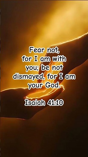 ✨ Fear Not, For I Am With You | Isaiah 41:10 | Powerful Scripture Motivation & Encouragement