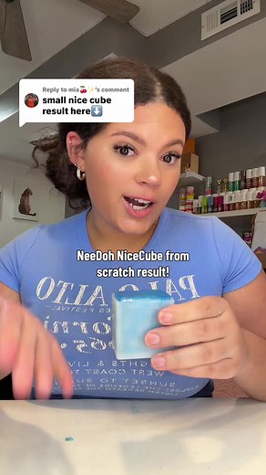 NeeDoh Nice Cube DIY Result: Homemade Squishy Reveal