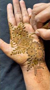 Simple Mehedi design |Easy henna tutorial2025| #mehndi #hennaart #mehndidesign