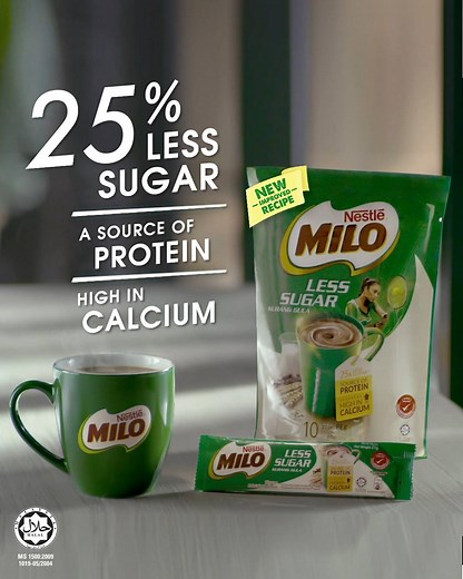 MILO® Less Sugar is made with the right combination of the unique MILO® taste and the sweetness level to your liking! | MILO Malaysia