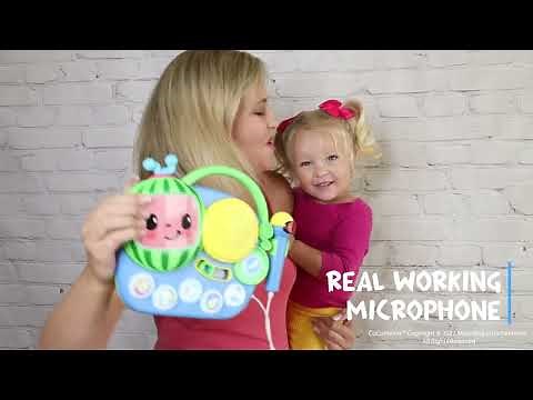 CoComelon Sing-Along Boombox with Microphone for Kids