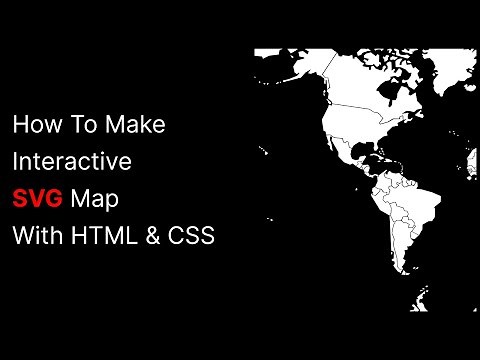How To Make Interactive SVG Map With HTML & CSS