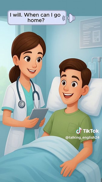 Part2: Talking with a Nurse at Hospital | Daily English Conversation for practice #english #englishforbeginners #englishpractice #tiktok