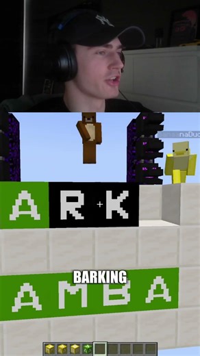 WHY BRO IS BARKING?! Guess The Word In Minecraft #shorts