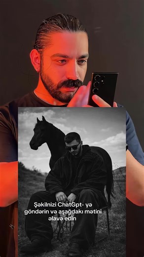 ChatGPT ilə qara atlı möhtəşəm moda foto şəkilləri yaradın 🐎✨. Peşəkar işıq texnikaları, minimalistik rekvizitlər və düşüncəli pozlar ilə hər şəkilə artistik həvəs verin 📸🖤. Sadə promptlar ilə hd keyfiyyətli möhtəşəm səhnələr əlinizin altında olsun. Şəkilnizi ChatGpt-yə göndərin və aşağıdakı mətini əlavə edin. chat gpt fotoğraf yaptırma. chat gpt fotoğraf yaptırma atla. fashion editorial lighting techniques. how to style fashion editorials. contemplative pose fashion editorial. minimalist fas
