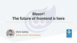 Blazor! The future of frontend is here.