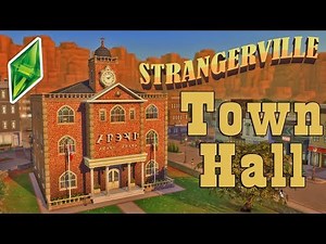 STRANGERVILLE TOWN HALL - SIMS 4 SPEED BUILD - NoCC