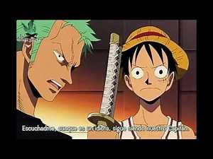 Zoro regaña a luffy