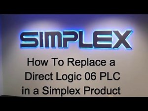 Removing and Replacing a DL06 PLC In a Simplex Product