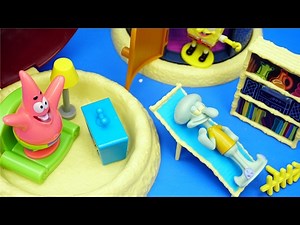 海綿寶寶 章魚哥的人像屋 玩具 派大星的石頭屋