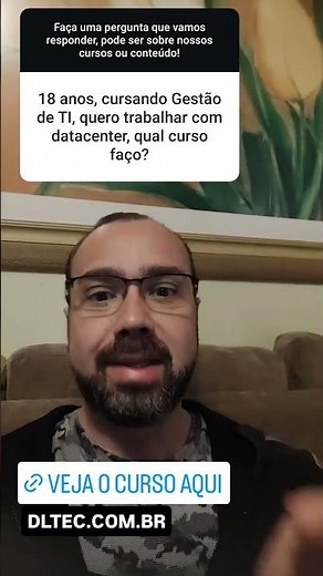 Dúvida sobre carreira em #datacenter (link na descrição)