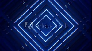 A looping light sequence background of neon strip lights pulsating and flickering.