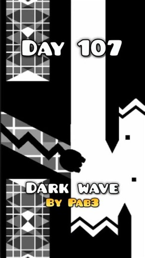 DAY 107 (473 attempts) #youtubeshorts #gdshorts #gd #geometrydash #wave #vsc #gaming #gdchallenge