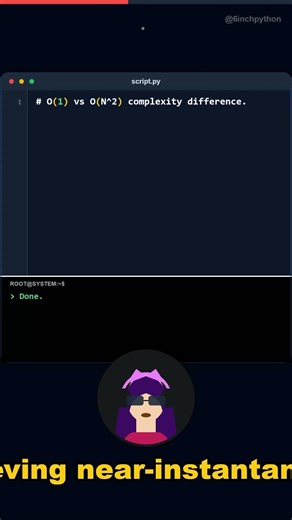 Deduplicate a million items instantly 🤯. Python's built-in sets utilize hash tab... #Shorts #Python