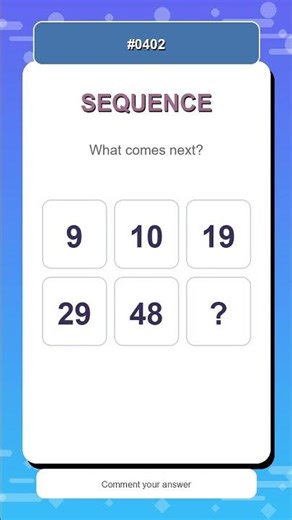 Sequence Challenge #0402 | Find the Next Number Fast