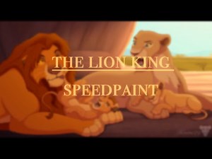 The Lion King (SPEEDPAINT) - Royal bath time (Simba’s family)