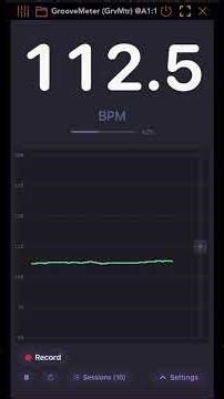 GrooveMeter, a live BPM detector
