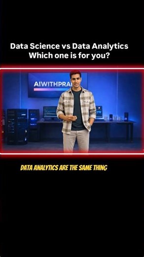 Data Science vs Data Analytics Which should you choose? #tech #datascience #dataanalytics #techreels