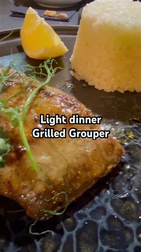 Light Dinner 🐟✨ | Grilled Grouper Fish Perfection