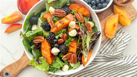 Grilled nectarine salad recipe