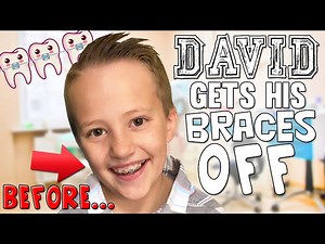 David Gets His Braces Off!!!! - Videos For Kids